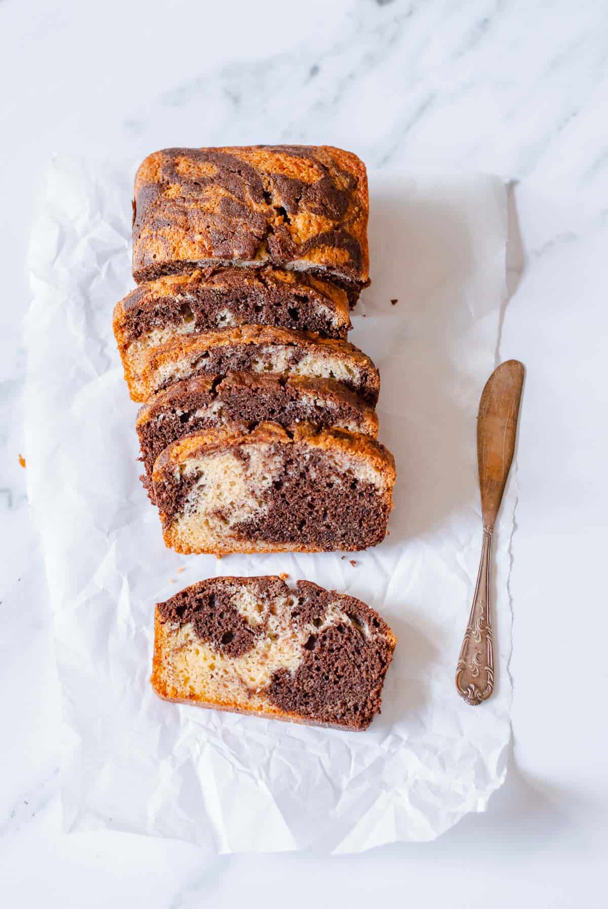 Marble Loaf Cake Easy Deliciousness