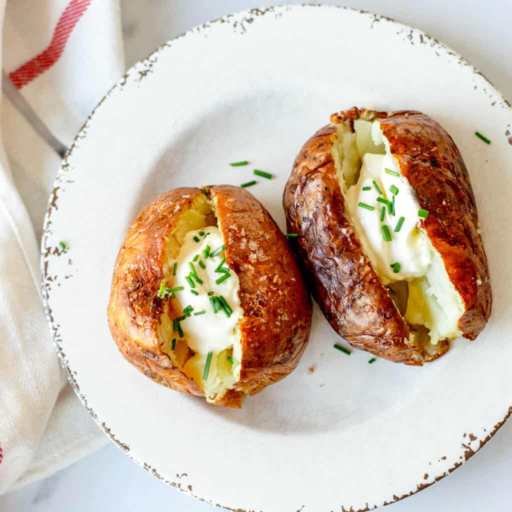 Air Fryer Baked Potatoes Easy Deliciousness